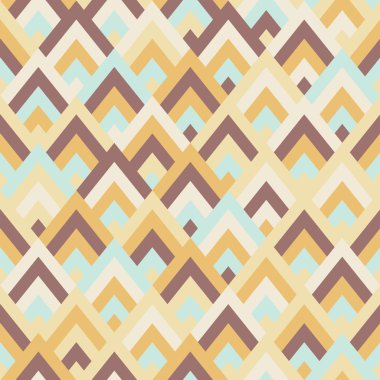 Dikişsiz vektör geometrik rhombus renk desen arka plan
