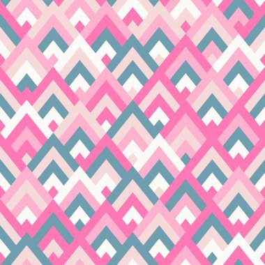 Dikişsiz vektör geometrik rhombus renk desen arka plan