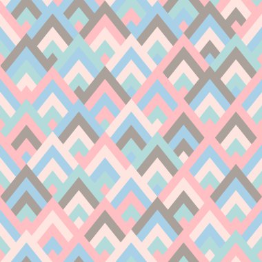 Dikişsiz vektör geometrik rhombus renk desen arka plan