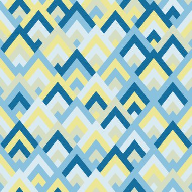 Dikişsiz vektör geometrik rhombus renk desen arka plan