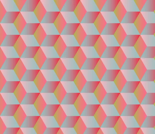 Abstrakter geometrischer Hintergrund mit Würfeln — Stockvektor