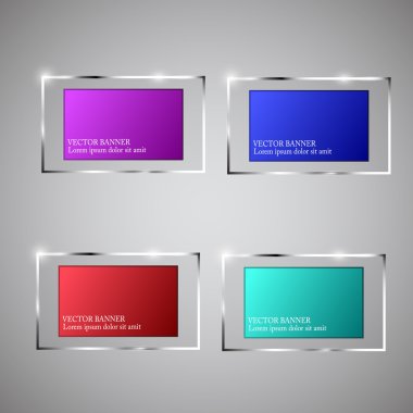 Vektör Infographic origami afiş ayarlayın. Cam