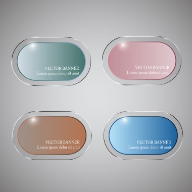 Vektör Infographic. afiş ayarlayın. Cam