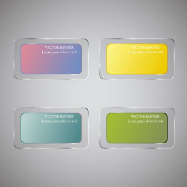 Vektör Infographic origami afiş ayarlayın. Cam