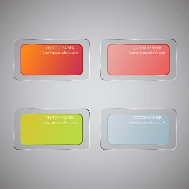 Vektör Infographic origami afiş ayarlayın. Cam