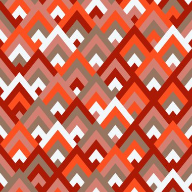 Dikişsiz vektör geometrik rhombus renk desen arka plan