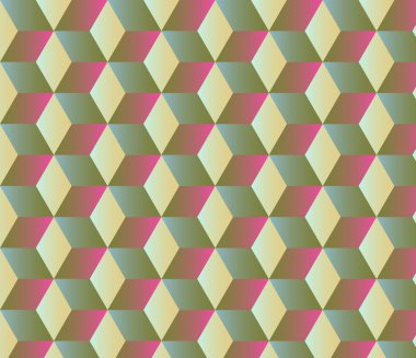 Küpleri ile soyut geometrik arka plan