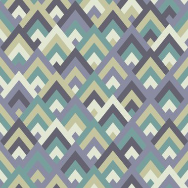 Dikişsiz vektör geometrik rhombus renk desen arka plan