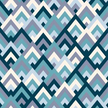 Dikişsiz vektör geometrik rhombus renk desen arka plan