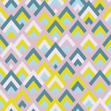 Dikişsiz vektör geometrik rhombus renk desen arka plan