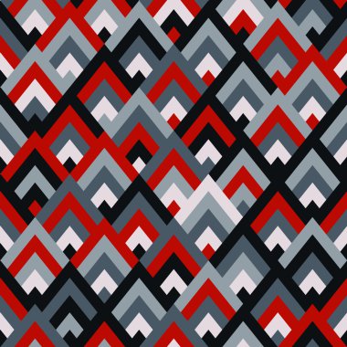 Dikişsiz vektör geometrik rhombus renk desen arka plan