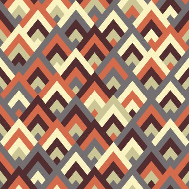 Dikişsiz vektör geometrik rhombus renk desen arka plan