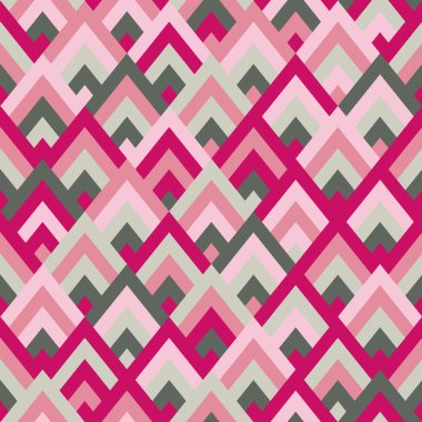 Dikişsiz vektör geometrik rhombus renk desen arka plan