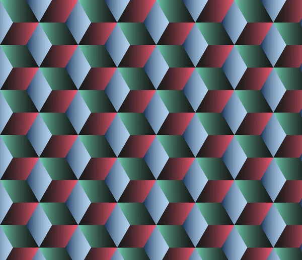 Abstrakter geometrischer Hintergrund mit Würfeln — Stockvektor