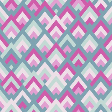 Dikişsiz vektör geometrik rhombus renk desen arka plan