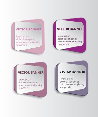 Soyut vektör afiş set. Kağıt yuvarlak girdap tasarım notları.