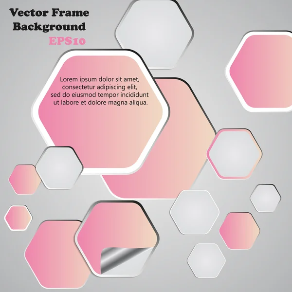 Background polygons cut paper- design template. Vector illustrat — Stock Vector