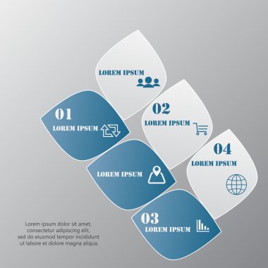 Tasarım temiz sayı afiş şablon/grafik veya Web sitesi düzeni. 