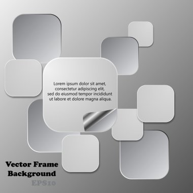 Arka plan çokgenler kağıt-tasarım şablonu kesti. Vektör illustrat