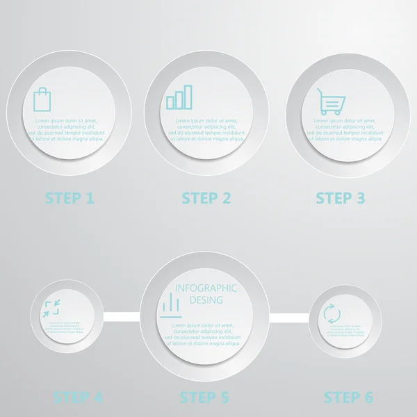 Modern infographics ütemterv tervezősablon — Stock Vector