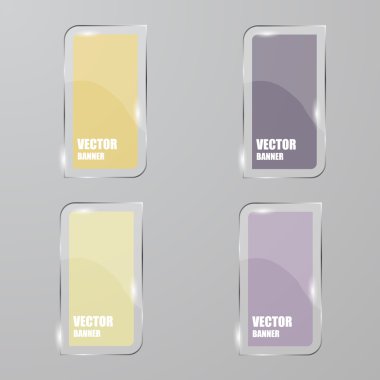 Vektör Infographic. afiş ayarlayın. Cam