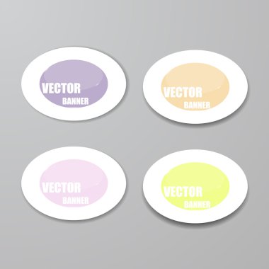 Vektör Infographic origami afiş set