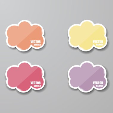 cam çerçeve kümesi. vektör çizim.