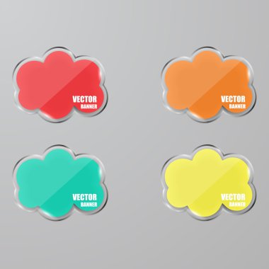 cam çerçeve kümesi. vektör çizim.