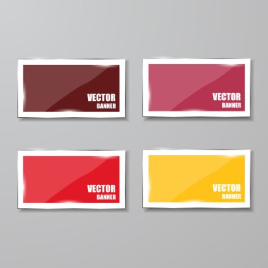 cam çerçeve kümesi. vektör çizim.