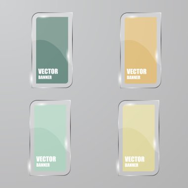 Vektör Infographic. afiş ayarlayın. Cam