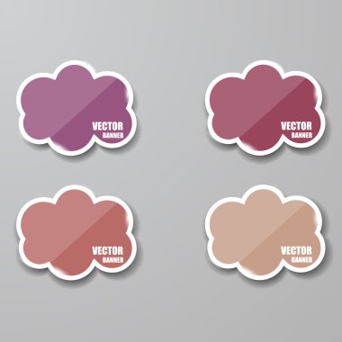 cam çerçeve kümesi. vektör çizim.