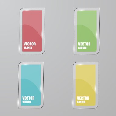 Vektör Infographic. afiş ayarlayın. Cam