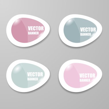 Vektör Infographic origami afiş set