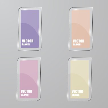 Vektör Infographic. afiş ayarlayın. Cam