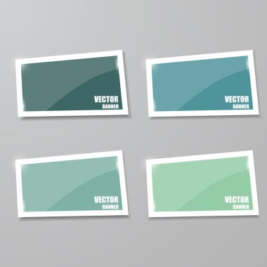 cam çerçeve kümesi. vektör çizim.