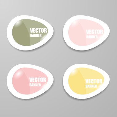 Vektör Infographic origami afiş set