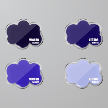 cam çerçeve kümesi. vektör çizim.