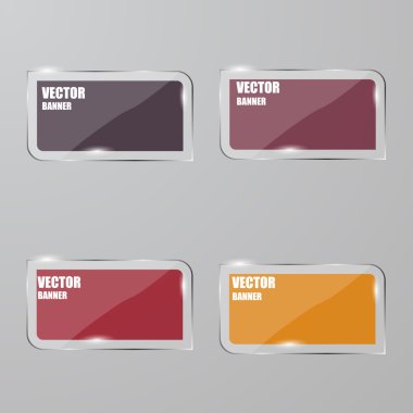 Vektör Infographic. afiş ayarlayın. Cam