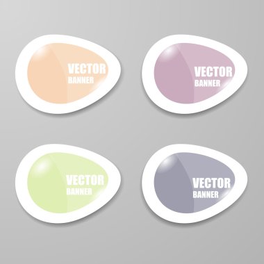 Vektör Infographic origami afiş set