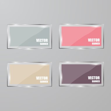 Vektör Infographic. afiş ayarlayın. Cam