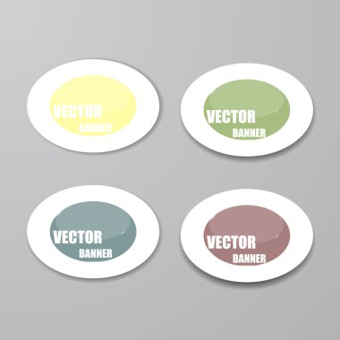 Vektör Infographic origami afiş set