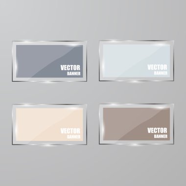 Vektör Infographic. afiş ayarlayın. Cam