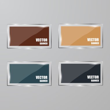 Vektör Infographic. afiş ayarlayın. Cam