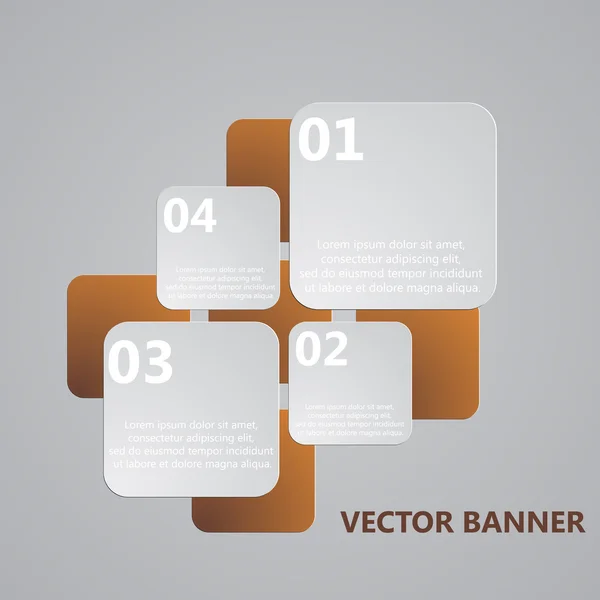 Modern Design. Banner Design — Stock Vector