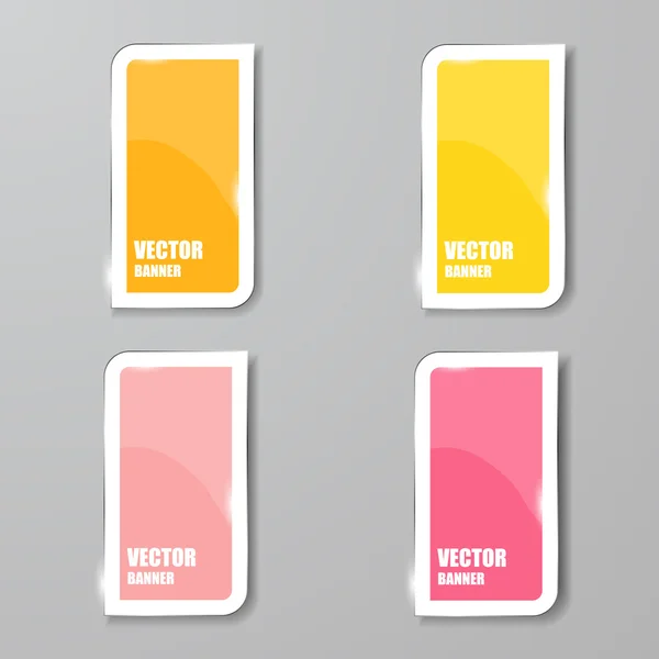 Vektor-Infografik. Banner set.glass — Stockvektor