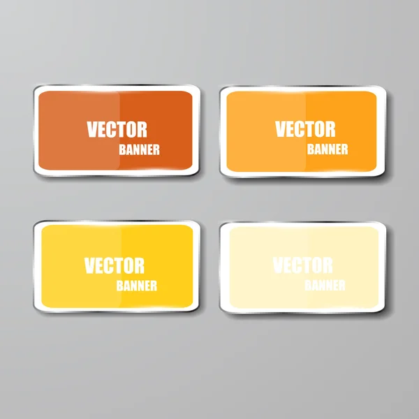 Infografía vectorial. conjunto de banners. Vidrio — Vector de stock