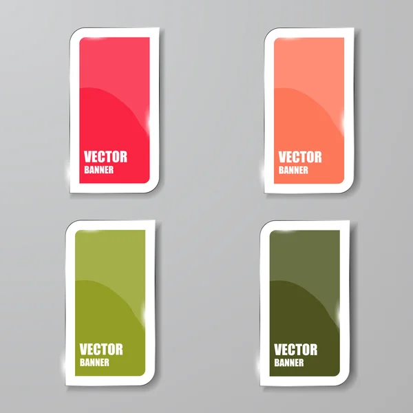 Vektor-Infografik. Banner set.glass — Stockvektor