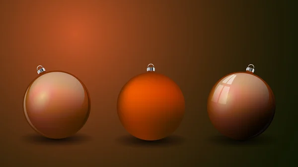 Mettez les boules de Noël isolées. Bonne année boule traditionnelle . — Image vectorielle