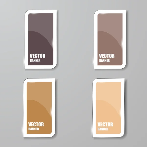 Infografía vectorial. conjunto de banners. Vidrio — Vector de stock