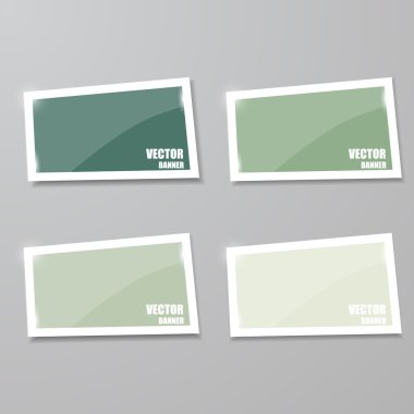 cam çerçeve kümesi. vektör çizim.